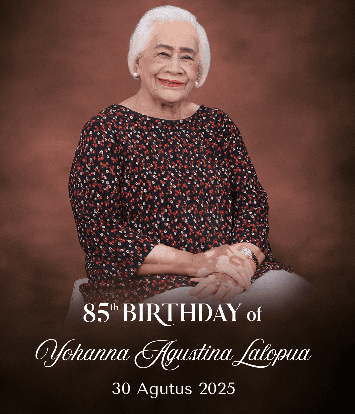 85TH BIRTHDAY YOHANNA LALOPUA – IBU PIET